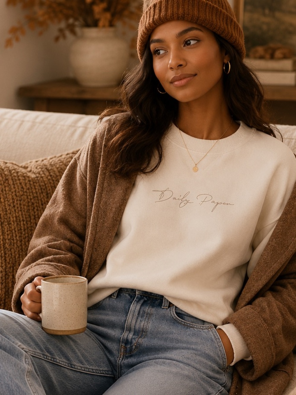 NWT Daily Paper Off-White Logo Sweatshirt